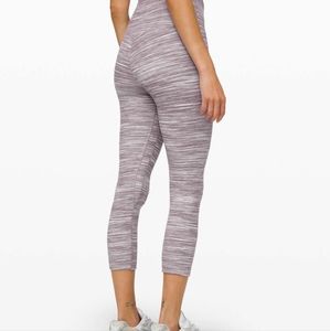 Lululemon Align Crop 21" Mini Space Dye Herringbone Jacquard Leggings